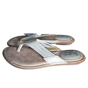 B.O.C. Born Concept Women's Size 7 Beige Strappy Thong Butterfly Sandals